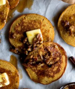 Pumpd'kin Spice Protein Pancakes (Sausage Links)