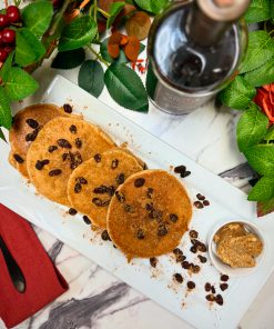 Cinnamon Raisin Protein Pancakes