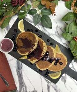 Lemon BLUEBERRY Ricotta PROTEIN PANCAKES