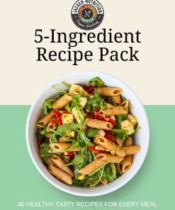 Jacked 5-Ingredient Recipe Pack cover – 40 simple high-protein meal prep recipes for fitness goals in Lexington KY
